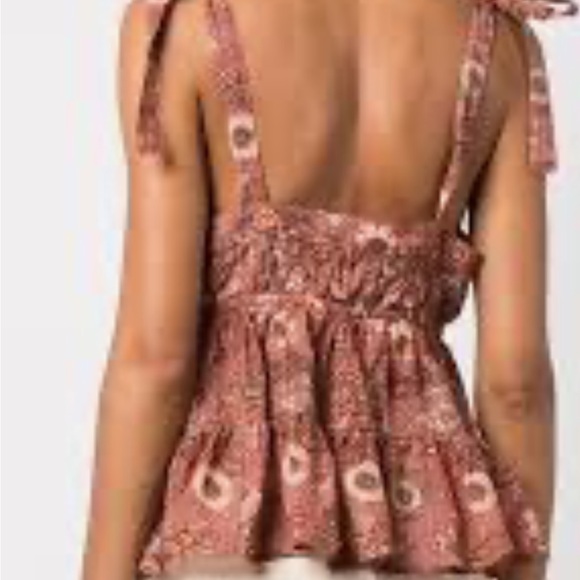 ULLA JOHNSON  adorable rust,peach and turquoise top. - Picture 2 of 5